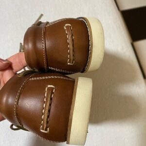 Vionic leather-lined slippers, brown, size 9.5 USA